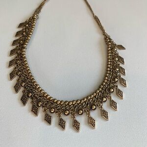 Brass collar necklace. Beautiful piece, perfect for any occasion.